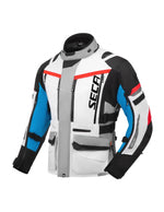 Seca tekstylna mc kurtka arrakis III Grey /Blue /Red