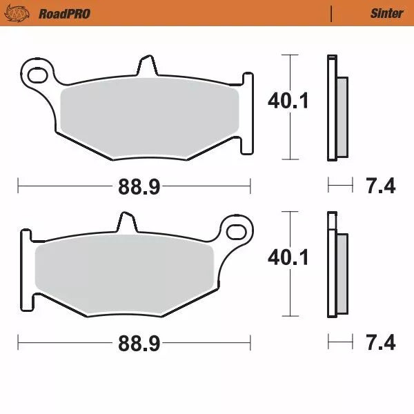 Moto-Master Hamure Pad spiekaj tylny 406602