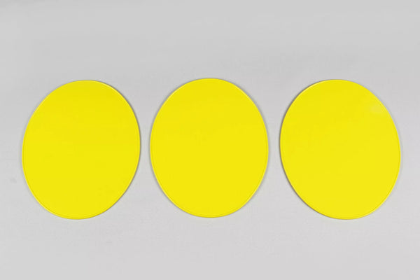 Kit UFO UNI Oval Plate Yl 3PC ME08049@D