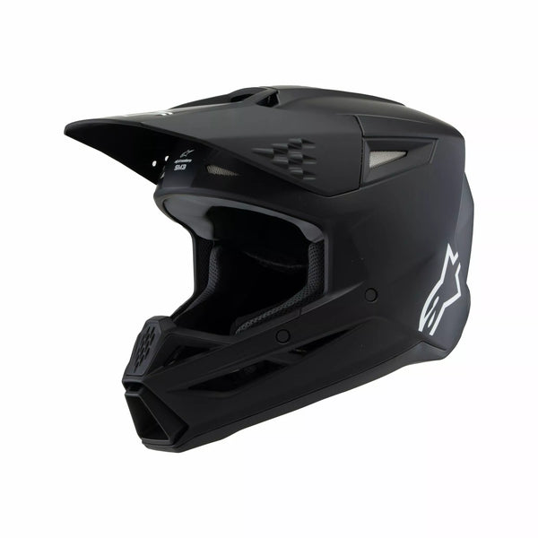 Alpinestars (MX) Hełm YTH SM3 Solid Black YL 8302425-110-wygląd