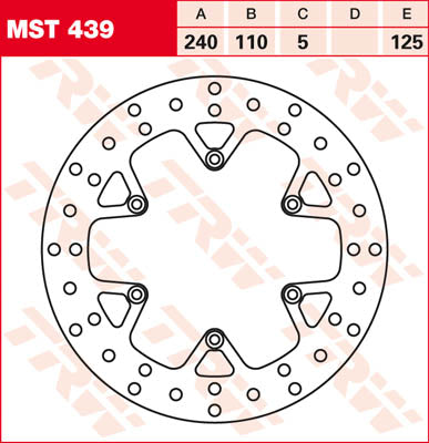 TRW Hamurek Rotor mocuj okrągły L/R MST439