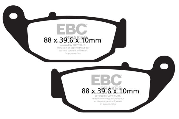 EBC BRAKE PAD FA looks organic FA629