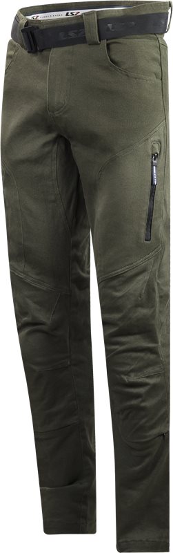 LS2 Kevlar MC-Pants Prosty Olive Green