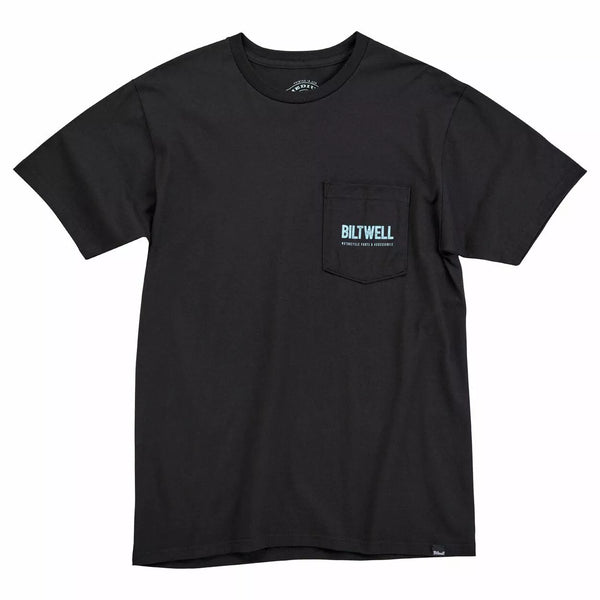 Biltwell Tee Old Junk Pock Bk Bk MD 8102-136-003