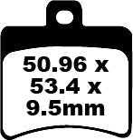 EBC BRAKE PAD SFA ORG SCOOTER SFA298