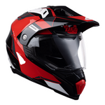 UFO Adventure MC Helmet Baran Black /Red