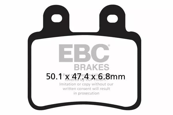 EBC BRAKE PAD CARBON TT DIRT FA350TT