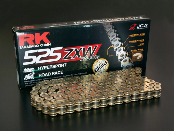 RK Chain RK525ZXW GG 124R GB525ZXW-124-CLF