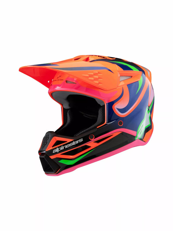 Alpinestars (MX) Helmet Yth SM3 Deegan OR/PU/PK 8301525-433-Sym