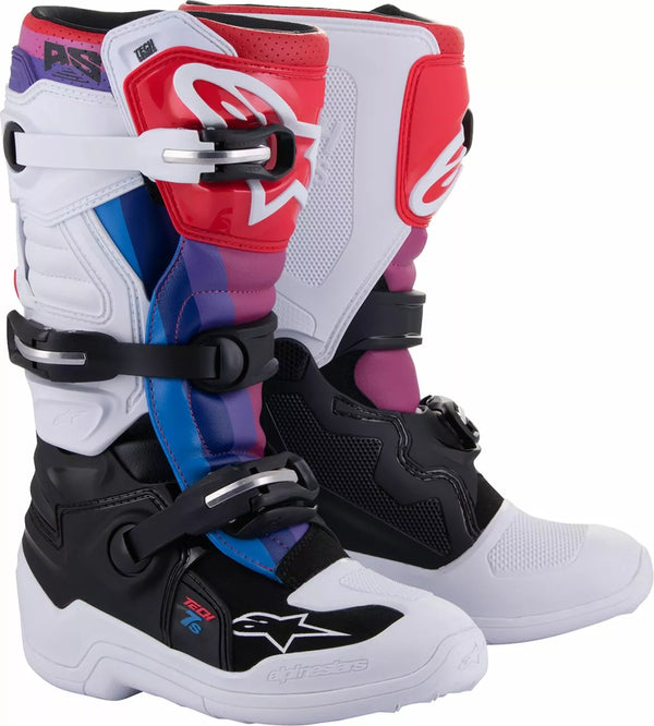 Alpinestars (MX) Boot Tech7s w/b/Rainbow 3 2015017-289-3