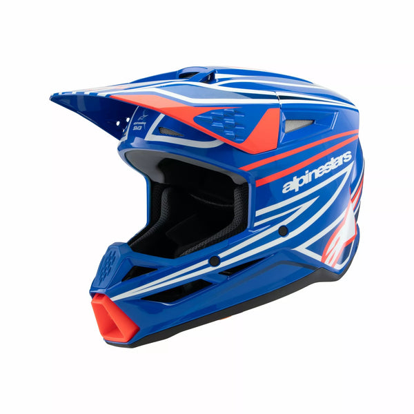 Alpinestars (MX) Hełm YTH SM3 WURX BLUE/RED/W 8302125-7312-SYM
