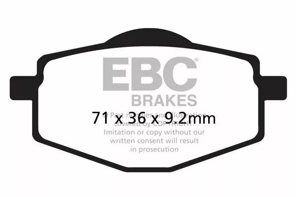 EBC Brake Pad Scooter SFAC101