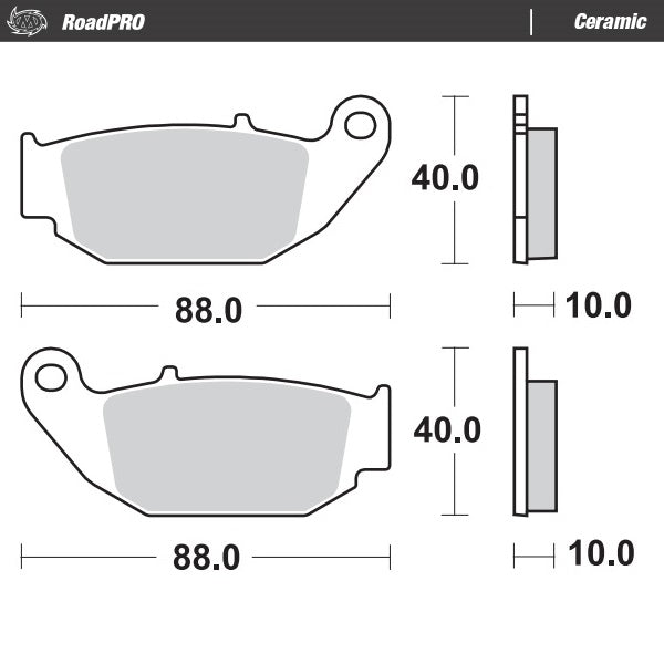 Moto-Master Hamue Pad Ceramic 410604