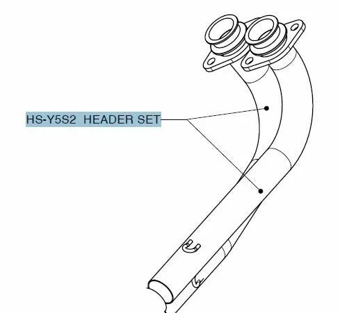 Zestaw Akrapovic Headpipe SS T-MAX HS-Y5S2