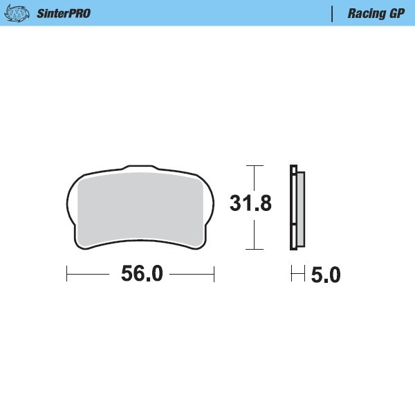 Moto-Master Brake Pad Racing GP 099512