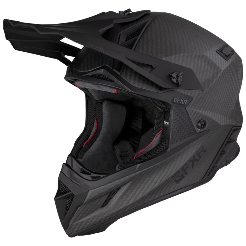 FXR Cross MC helmet helium carbon black