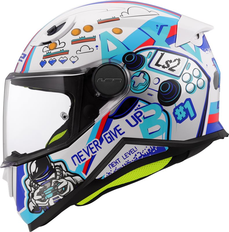 LS2 Child Integral MC Helmet FF812 Next poziomu biały