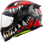 LS2 Child Integral MC Helmet FF812 punk Grey/Red