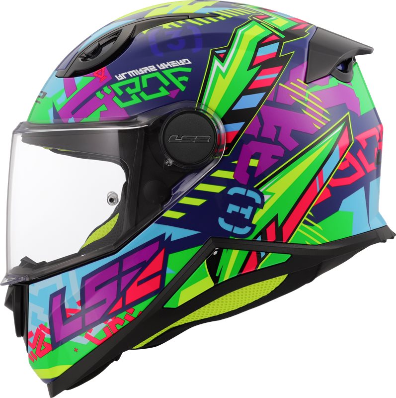 LS2 Child Integral MC Helmet FF812 Szwedzki niebieski/zielony