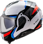 LS2 Otwarte MC Helmet Advant II Triple White /Blue /Red