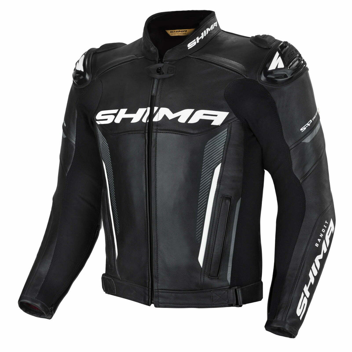 Shima Mc-Leather Jacket Bandit Black