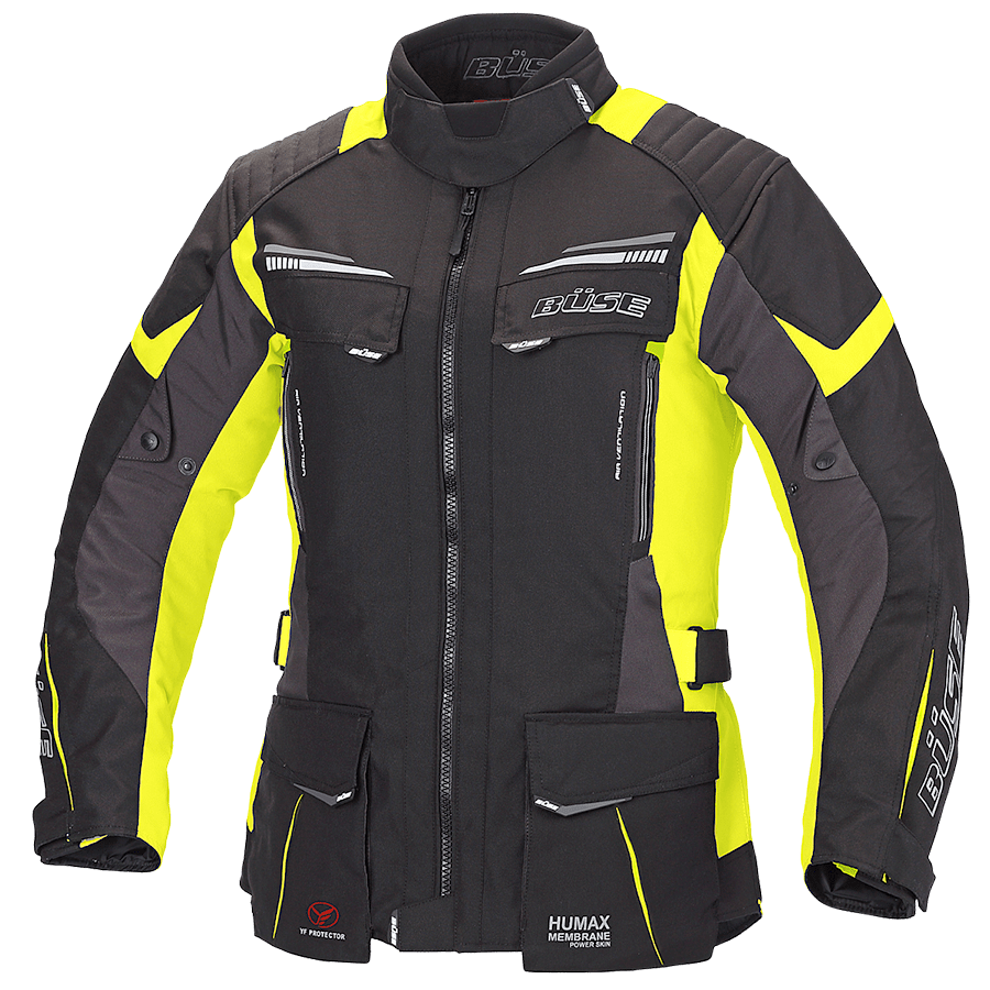 Büse Dam Textile MC Jacket Lago Pro Black /Flu