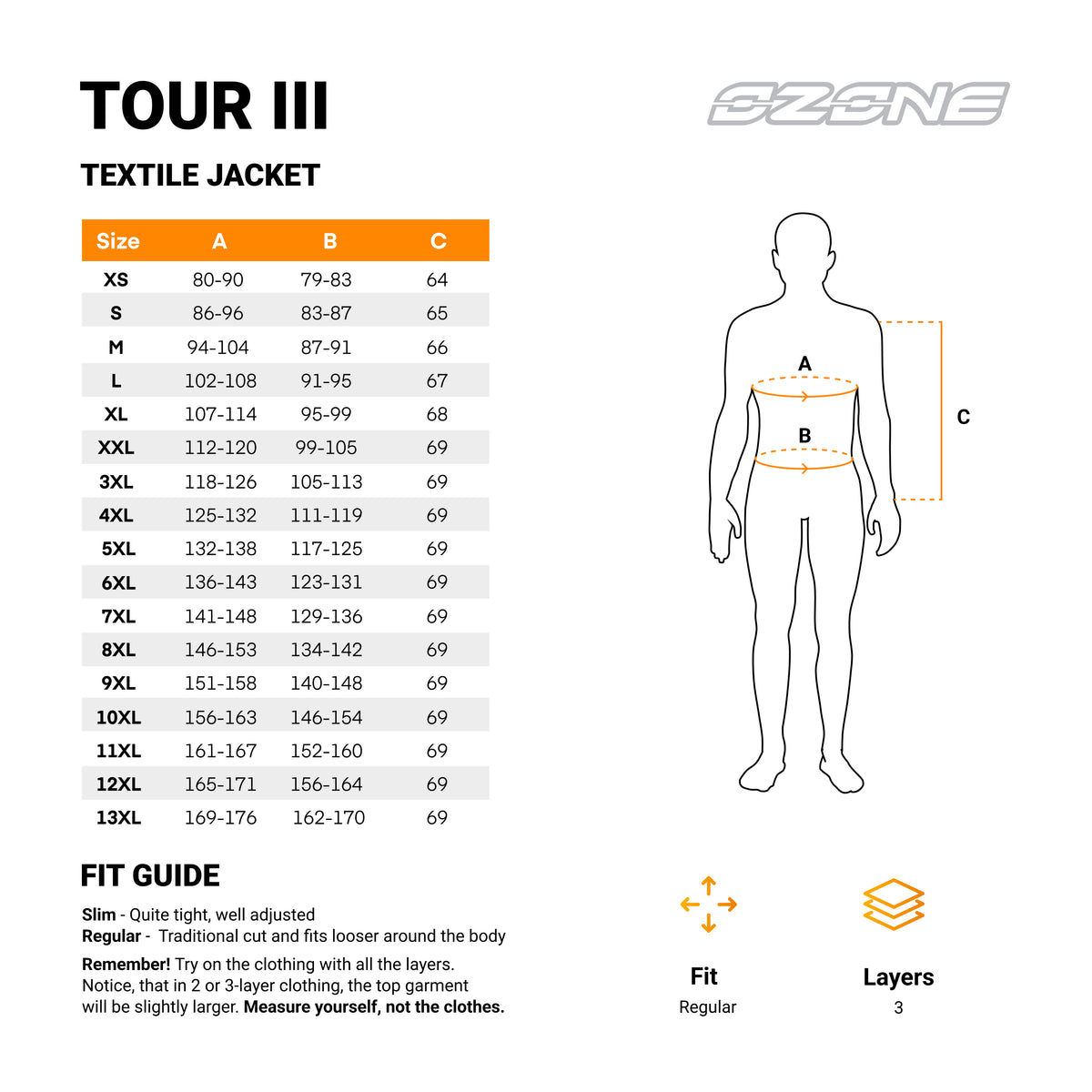 Ozone textile mc-jacket tour III gray /flu