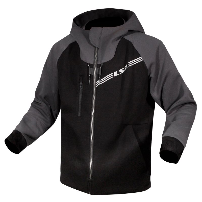 LS2 tekstylna mc-hoodie przepustnica czarna /ciemnoszare