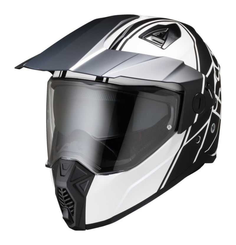 Kask motocyklowy iXS Adventure Mc-Hjälm 208 2.0 Czarny /Biały 