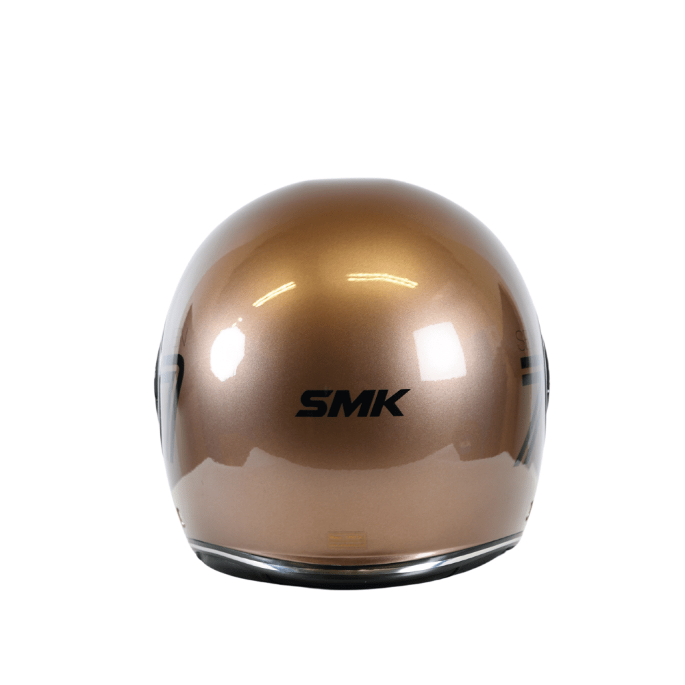 SMK JET MC HELMET RETRO SEVEN BRĄZOWY