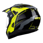 UFO Adventure MC Helmet Baran Black /Flu