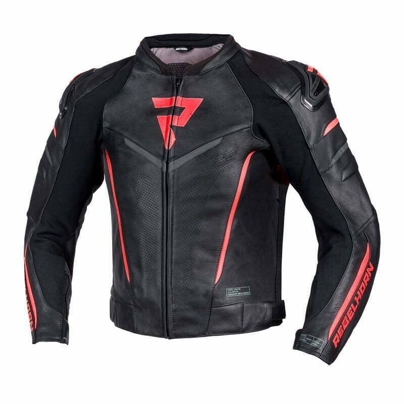 Rebelhorn Mc-Leather Fighter Black /Red