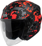 iXS Otwarty Kask Mc 99 2.0 Czarny /Czerwony 