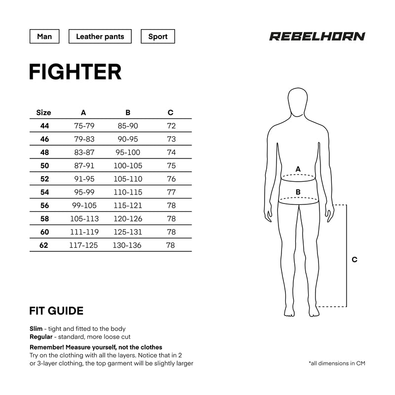 Rebelhorn Mc-Skinnbyxor Fighter Czarny /Czerwony 