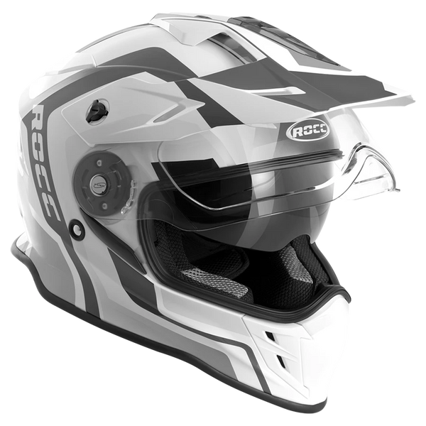 ROCC 781 Adventure Mc-Helmet Biały /Czarny 