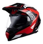 UFO Adventure MC Helmet Baran Black /Red